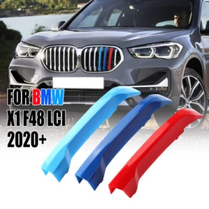 For BMW X1 F48 LCI 2020 2021 Front Grill Grille Cover Stripe Clip Trim Insert - Picture 1 of 7