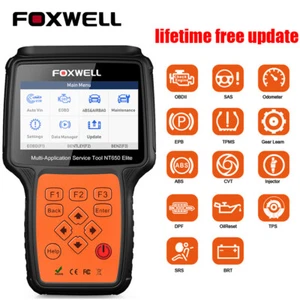 Foxwell NT650 Elite OBD2 Active Test Scanner Car Diagnostic Reader Tool Wireless - Picture 1 of 15