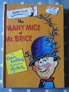 RARE 1974 Dr Seuss Books Beginner books, The Many of Mice of Mr Brice' pop up