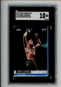 Conor McGregor 2019 Topps UFC Chrome BLACK Refractor 3/10 SGC 10 - Picture 1 of 2