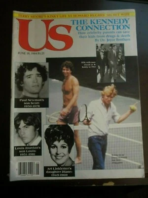 US Magazine June 1984 The Kennedy Connection Drugs Bobby David Scott Newman Q Foto 1 de 2