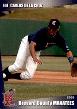2006 Brevard County Manatees Grandstand #28 Carlos De La Cruz Dominican Republic