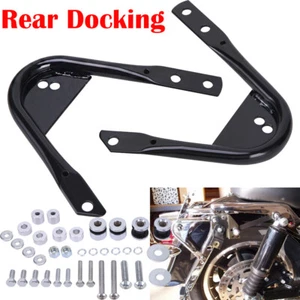 Detachable 2-Up Tour Pack Mount Docking For Harley Touring Classic Luggage Rack - Picture 1 of 12