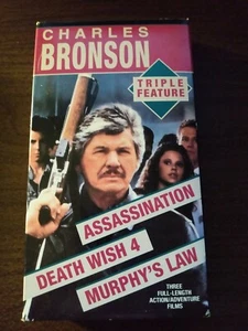 Charles Bronson Triple Feature, VHS, 1996 Video Treasures, Used. - Picture 1 of 3