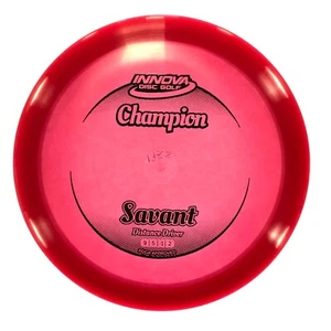 DISC GOLF INNOVA CHAMPION SAVANT DISTANCE DRIVER 173-5g PINK W/ BLACK FOIL - Picture 1 of 1