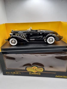 1935 Auburn ERTL American Muscle Classics 2000 Convertible Black Die Cast 1:18 - Picture 1 of 10