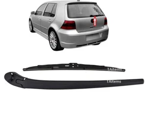 REAR WINDOW WIPER ARM+BLADE 350mm FITS VW GOLF MK4 IV 1997-2006 GENUINE DESING - Picture 1 of 4