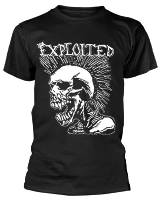 The Exploited Mohican Skull T-Shirt OFFICIAL - Bild 1 von 2