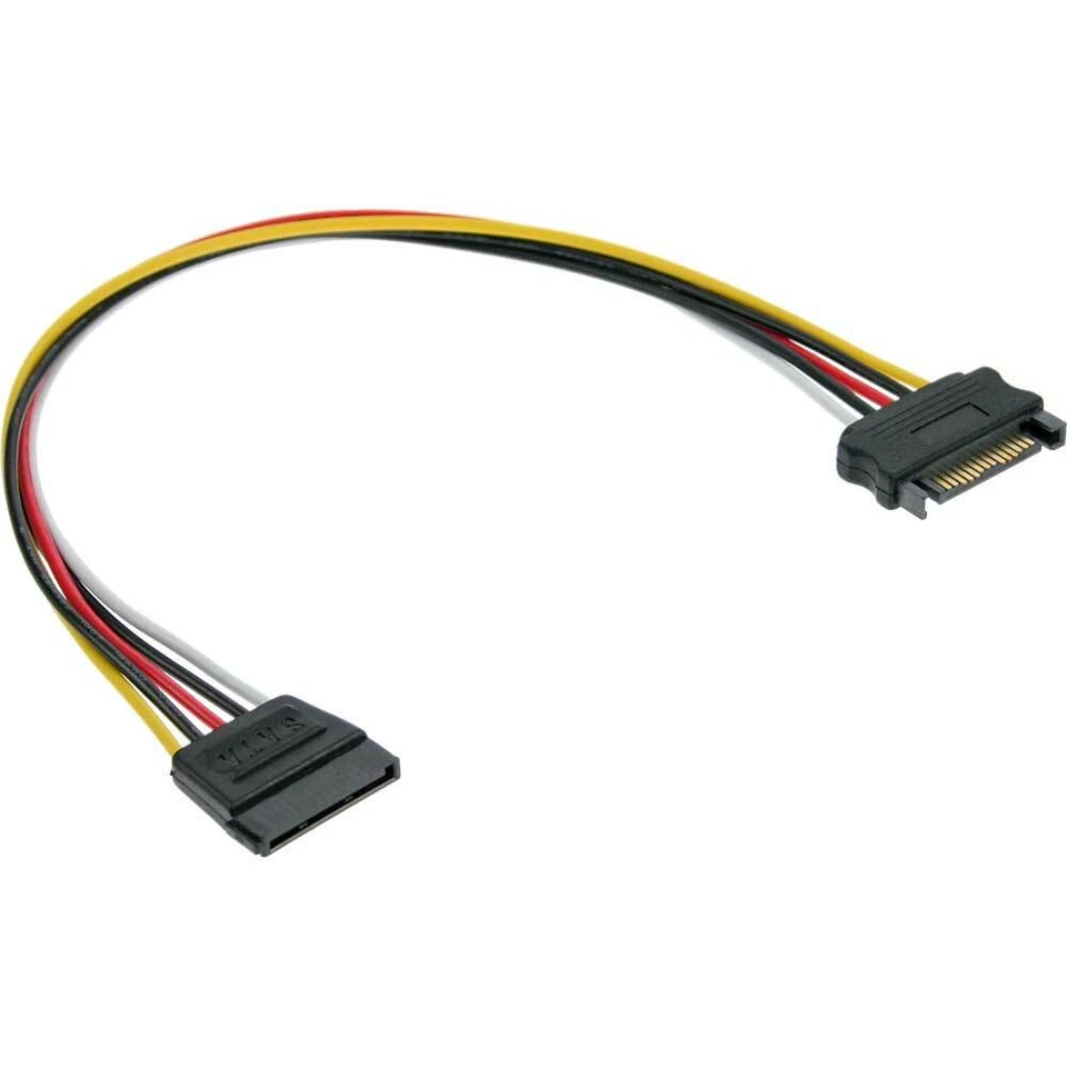 InLine® Strom Verlängerung intern SATA Stecker zu Buchse 0,3m - Bild 1 von 1