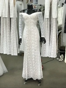 Bridal Store Closure Stock Size 6 Miss Anne Style 217295 Lace Wedding Dress - Picture 1 of 5
