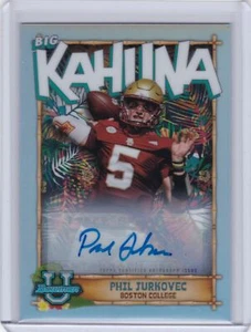 2022 Bowman Chrome University Big Kahuna Auto Phil Jurkovec Boston College /150 - Picture 1 of 2