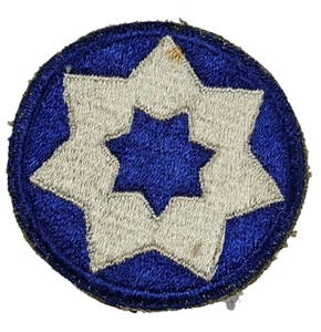 Vintage World War II US Army Military 7th Service Command Patch - Picture 1 of 5