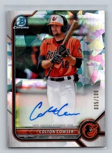 2022 Bowman Chrome Prospect Auto Atomic Refractor #CPA-CC Colton Cowser /100 - Picture 1 of 2