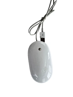 Ratón óptico Apple blanco USB con cable genuino OEM, funciona muy bien A1152 Foto 1 de 3