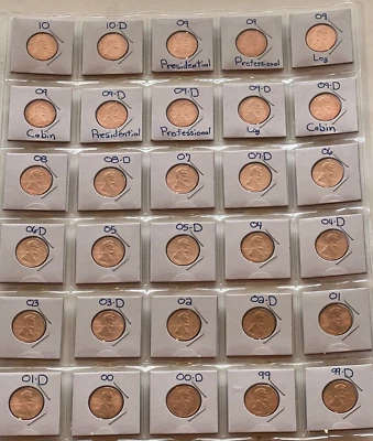 Juego completo de centavos conmemorativos y escudo BU elección roja/gema 1999-2010 ¡30 monedas! Foto 1 de 2
