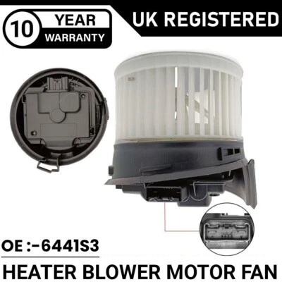 VENTILADOR MOTOR SOPLADOR DE CALEFACCIÓN PARA CITROEN C5 C6 PEUGEOT 407 407SW 6441S3 Foto 1 de 4