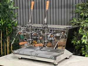IZZO VALCHIRIA LEVA PID 2 GRUPPEN EDELSTAHL & HOLZ ESPRESSOMASCHINE NEU - Bild 1 von 12