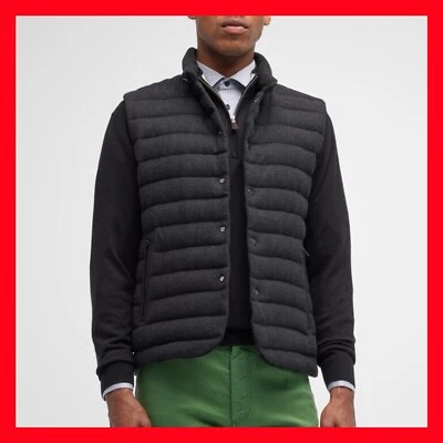 $1495 Polo Ralph Lauren Etiqueta Púrpura Whitewell Mezcla de Lana Tweed Down Chaleco Hombres XL Foto 1 de 4