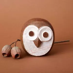 Escultura de búho pequeño de piedra Shona - Imagen 1 de 4