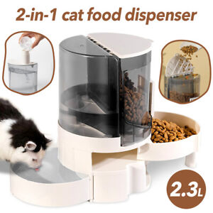 2.3L Futterautomat Tränke Katze Automatischer Futterspender für Katze und Hund