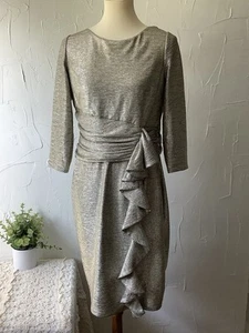 JESSICA HOWARD GOLDEN BEIGE SIZE 12P Sheath Body Hugging Dress - Picture 1 of 21
