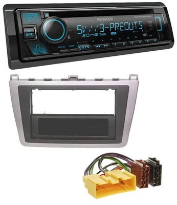 Kenwood Bluetooth USB CD MP3 DAB Autoradio für Mazda 6 (08-12) silber schwarz - Bild 1 von 4