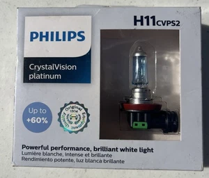 PHILIPS CrystalVision Platinum H11 Superior Upgrade Lamp Bulbs (Pack of 2) - Picture 1 of 3