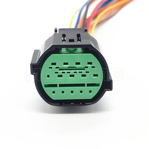 114-10653 14-Way Full LED Headlight Connector Pigtail For 2019-2021 Genesis G70 - Picture 1 of 9