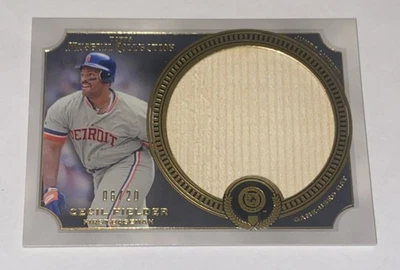 2013 Topps Museum Collection Cecil Fielder Jumbo Game Used Bat Relic /20 Tigers - Image 1 of 2