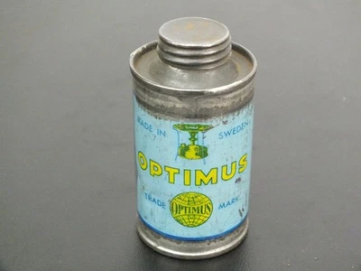 PEQUEÑA ESTUFA VINTAGE OPTIMUS SWEDEN Nº00 lata metanfetamina lata aceite estaño Foto 1 de 4
