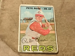 1967 Topps Pete Rose #430 Baseballkarte - gut - Eckabnutzung - Falte über Bot - Bild 1 von 2