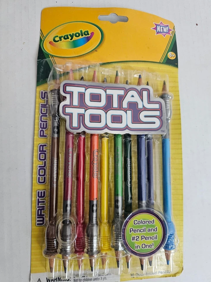 Crayola Total Tools Write Color Pencils Dual Ended #2 & Colored in One 10-Pack - Image 1 of 3