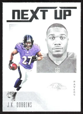 4970G 2020 Panini Playbook #NU-13 J.K. Dobbins Next Up - Image 1 of 2