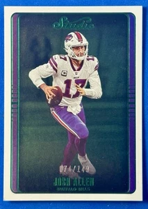 2022 Panini Chronicles Studio Green Josh Allen 74/149 STU-1 Buffalo Bills - Picture 1 of 3
