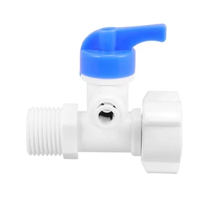 2 Inch Thickened Plastic Three Way Ball Valve Water Purifier Valve Part - Picture 1 of 12