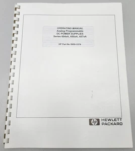 HP 5959-3374 DC Power Supply Operating Manual Series 654xA, 655xA, 657xA - Picture 1 of 4