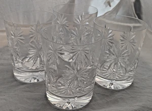 Vintage 4er Set Waterford Kristall "Herzlichen Glückwunsch" Double Old Fashioned DOF signiert - Bild 1 von 12