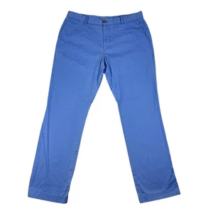 Vineyard Vines Breaker Pants Mens 36x32 Blue Flat Front Straight Leg Casual Golf - Picture 1 of 10