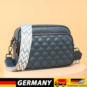 Damen-Umhängetasche, echtes Leder, modische Messenger-Taschen, Handtaschen (blau - Bild 1 von 11