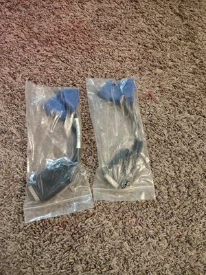 Molex DMS-59 Dual VGA DVI Y Cable Splitter Adapter Male to VGA Female 8" 2 Pack - Image 1 of 4