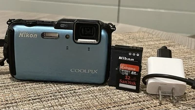 Nikon COOLPIX AW120 16.0MP Digital Camera - Blue - Image 1 of 3