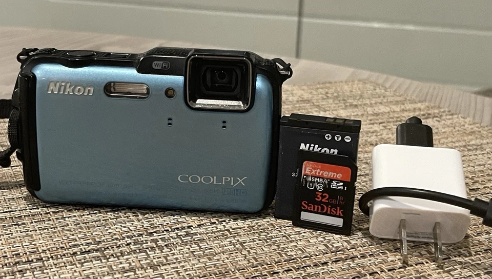 Nikon COOLPIX AW120 16.0MP Digital Camera - Blue - Image 1 of 3