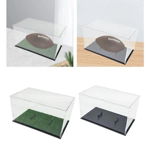 Football Display Case Football Showcase Organizer Memorabilia Holder for - Picture 1 of 12
