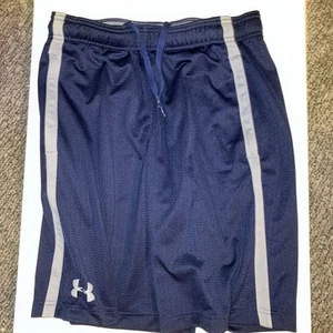 Under Armour Heatgear Loose Pull-On 10” Shorts Navy Size Medium Men’s LN! - Picture 1 of 9