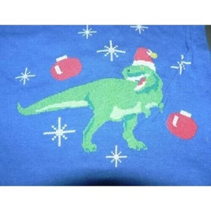 Calzoncillos boxer Ugly Stuff Holiday Supply Co. de algodón Dino para hombre azul real X-grande - Imagen 1 de 4