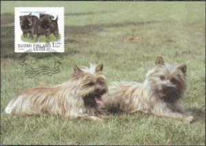 Cairnterrier Dogs Puppies Finland Mint Maxi FDC 1998 - Picture 1 of 1