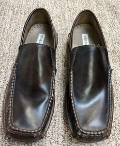 STEVE MADDEN LEATHER P NITRO SLIP ONS MENS SIZE 10.5 BROWN - Picture 1 of 5