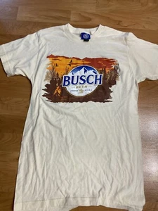 Camisa Busch Beer Para Hombres Pequeña Brew City Campfire Gráfico Camiseta Suave - Imagen 1 de 4
