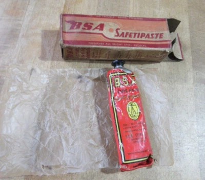 Caja y tubo conservador barril BSA Safetipaste vintage (w11) Foto 1 de 4
