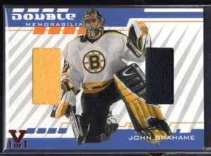 2001-02 Between the Pipes Double Memorabilia ITG Vault #DM10 John Grahame 1/1 - Picture 1 of 2
